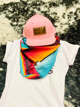 Load image into Gallery viewer, Girls Bright Serape Wild Rag- Kids or Adult Mini Rowdy Rag Bandana