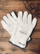 Load image into Gallery viewer, Custom Kids Leather Gloves- Personalized gift for little cowboys or cowgirls, children’s work gloves