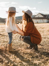 Load image into Gallery viewer, Mama + Me Flat Brim Hat Set - Fox + Fawn Designs
