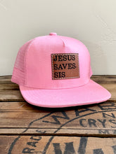 Load image into Gallery viewer, Jesus Saves, Sis- Toddler + Kids Snapback Girls Hat