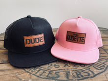 Load image into Gallery viewer, Dude + Little Dudette- Dad and daughter hat set
