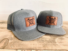 Load image into Gallery viewer, Firefighter + Fire Starter Dad and Kid matching Snapback hats - Fox + Fawn Designs