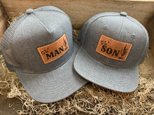 Load image into Gallery viewer, Ol’ Man + Ol’ Son set of 2 Dad and son matching Snapback Hats - Fox + Fawn Designs