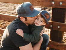 Load image into Gallery viewer, BEST DAD EVER + BEST KID EVER Set of 2 Hats. - Fox + Fawn Designs
