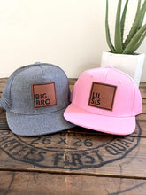 Load image into Gallery viewer, Big Bro/Sis + Lil Bro/Sis Set of 2 Snapback Hats- Sibling Matching Caps