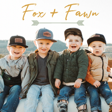 Load image into Gallery viewer, Rodeo Romeo Todder + Kids Snapback Hat - Fox + Fawn Designs