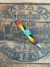 Load image into Gallery viewer, Pendleton Wool + Leather Binky / Pacifier Clip - Fox + Fawn Designs