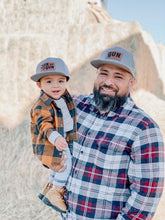 Load image into Gallery viewer, SON OF A GUN Set of 2 Father + Son Snapback Hats - Fox + Fawn Designs