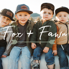 Load image into Gallery viewer, Cowboyin’ Toddler + Kids Snapback Hat - Fox + Fawn Designs