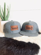 Load image into Gallery viewer, Ol’ Man + Ol’ Son set of 2 Dad and son matching Snapback Hats - Fox + Fawn Designs
