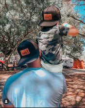 Load image into Gallery viewer, Ol’ Man + Ol’ Son set of 2 Dad and son matching Snapback Hats - Fox + Fawn Designs