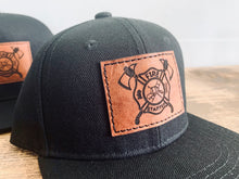 Load image into Gallery viewer, Firefighter + Fire Starter Dad and Kid matching Snapback hats - Fox + Fawn Designs