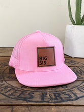 Load image into Gallery viewer, Big Sis SnapBack Hat- Big Sister gift for girls, Baby Toddler Youth kids Women SnapBack Cap, New Baby gift, Pregnancy Announcement, Pregnancy Reveal,
