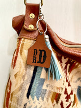 Load image into Gallery viewer, Custom Cow Tag Keychain- luggage tag, key fob accessories, diaper bag tag, backpack accessory
