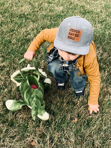 Jesus Saves, Bro Toddler + Kids Snapback Hat