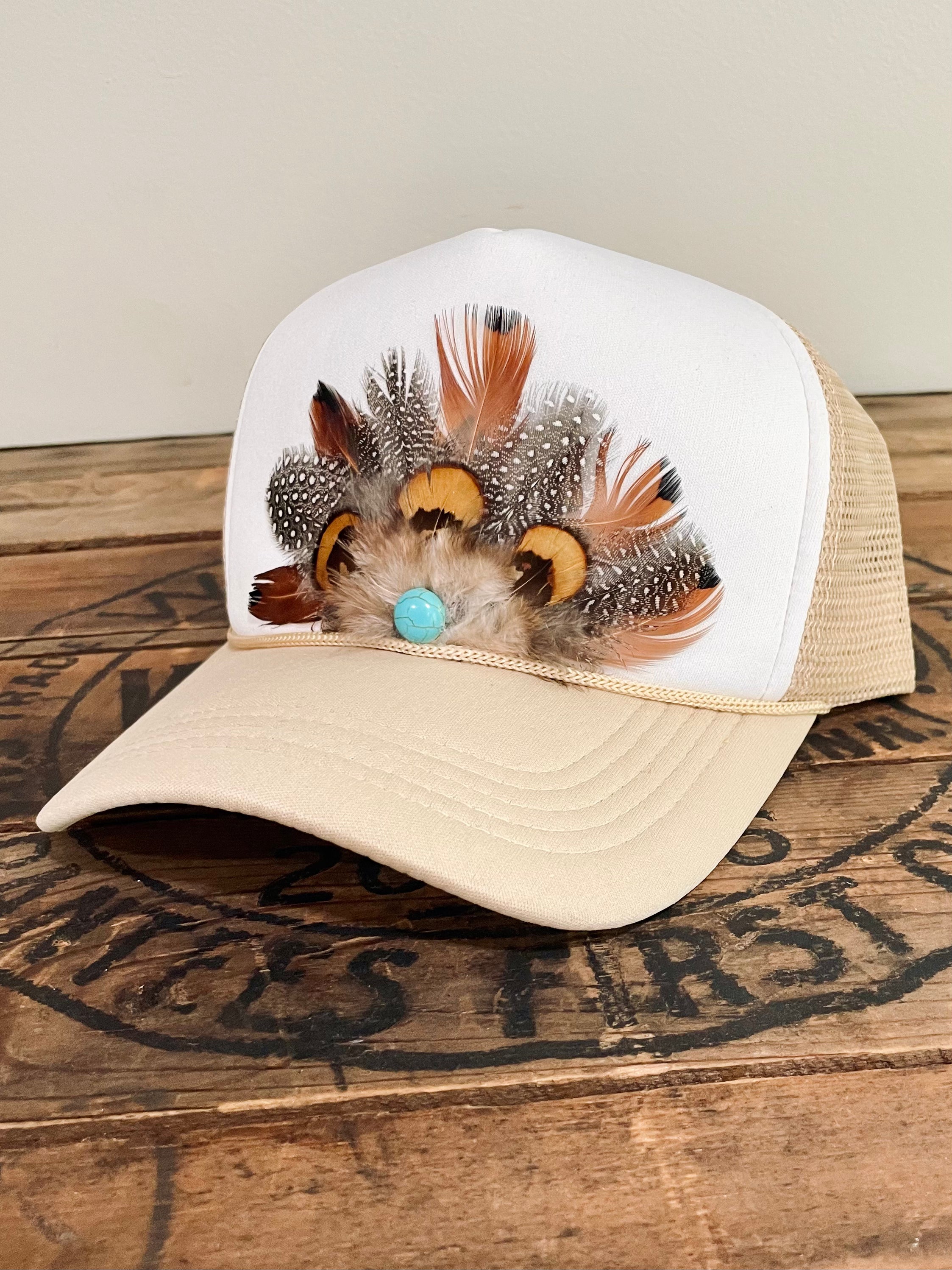 Bonanza Hats Turquoise Feather Coastal Cowgirl Boho Chic Western Festival Hat Hat Collection – The Jewelry Junkie main image 2