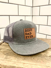 Load image into Gallery viewer, BEST DAD EVER Snapback Hat- Trucker Cap for Men
