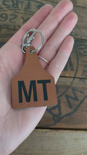 Load and play video in Gallery viewer, Custom Cow Tag Keychain- luggage tag, key fob accessories, diaper bag tag, backpack accessory
