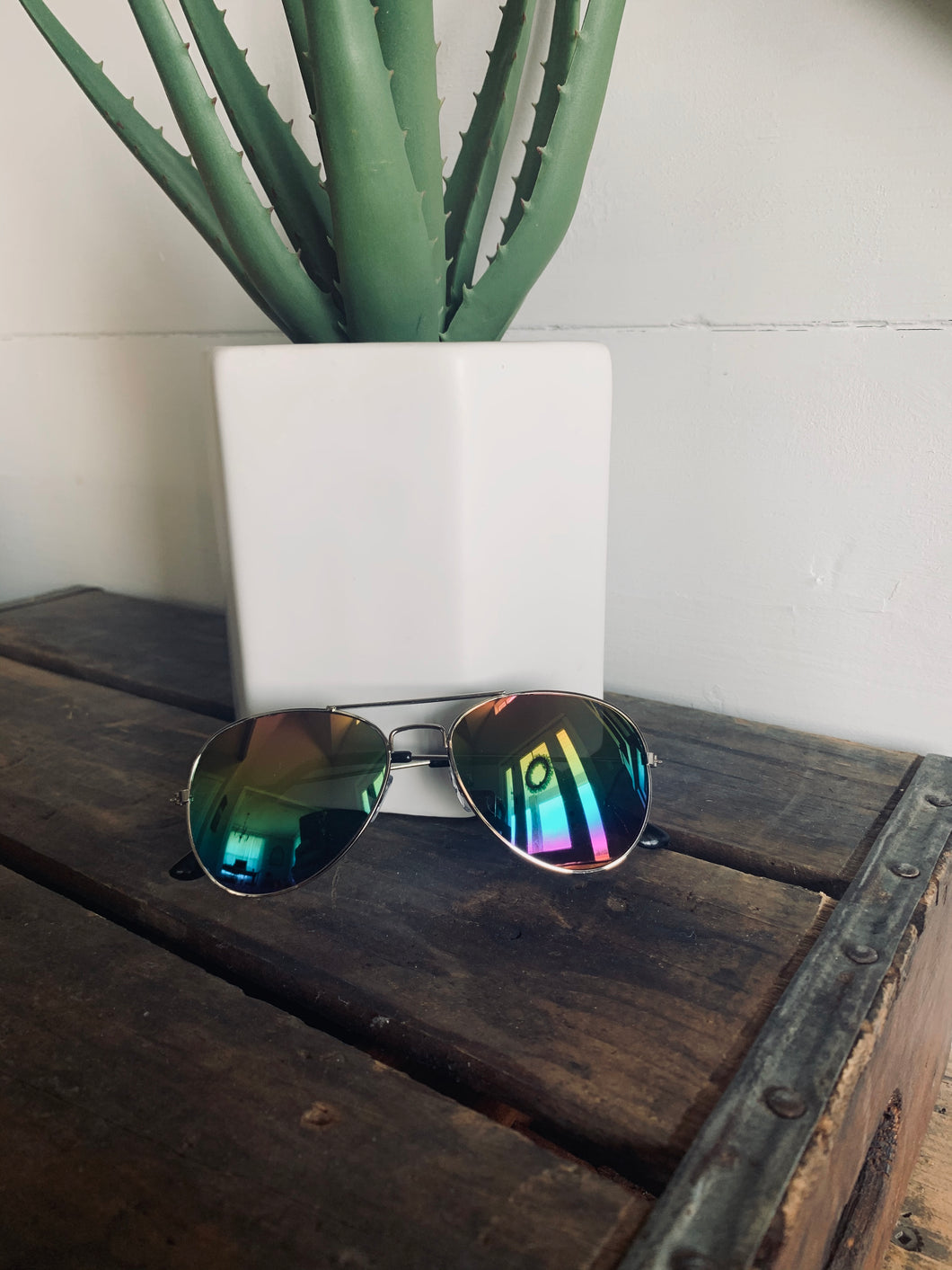 Rainbow Child Aviator Sunglasses - Fox + Fawn Designs