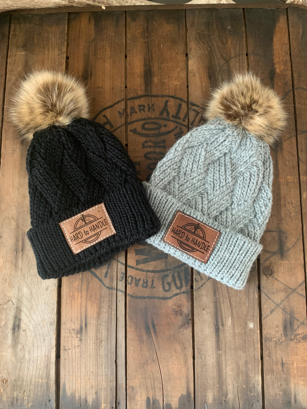 Youth/Adult Fur Pom Beanie - Fox + Fawn Designs