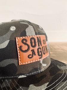 SON OF A GUN Set of 2 Father + Son Snapback Hats - Fox + Fawn Designs