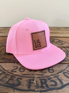 Big Bro/Sis + Lil Bro/Sis Set of 2 Snapback Hats- Sibling Matching Caps