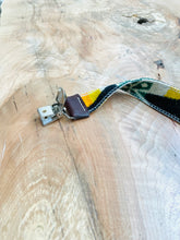 Load image into Gallery viewer, Pendleton Wool + Leather Binky / Pacifier Clip - Fox + Fawn Designs
