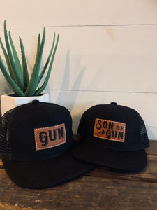 SON OF A GUN Set of 2 Father + Son Snapback Hats - Fox + Fawn Designs