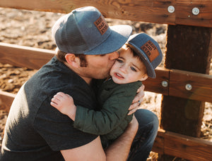 BEST DAD EVER + BEST KID EVER Set of 2 Hats. - Fox + Fawn Designs