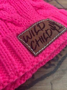 Wild Child Beanie- Toddler Double Pom Pom - Fox + Fawn Designs