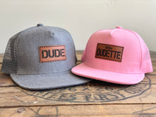 Load image into Gallery viewer, Dude + Little Dudette- Dad and daughter hat set
