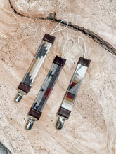 Load image into Gallery viewer, Pendleton Wool + Leather Binky / Pacifier Clip - Fox + Fawn Designs
