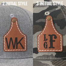 Load image into Gallery viewer, Customizable Cow Tag Snapbacks - Fox + Fawn Designs
