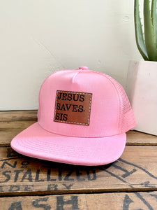 Jesus Saves, Sis- Toddler + Kids Snapback Girls Hat