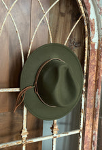 Load image into Gallery viewer, Adult Flat Brim Felt Hat - Fox + Fawn Designs

