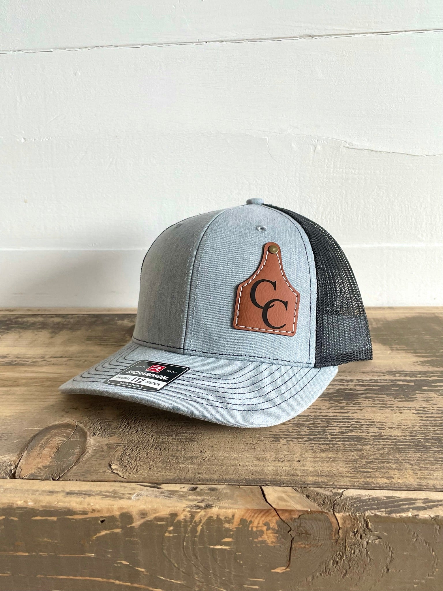 Custom Toddler Baseball Hats for baby, Personalized Leather Patch