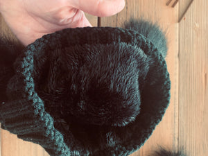 Wild Child Beanie- Toddler Double Pom Pom - Fox + Fawn Designs