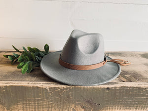 Kids Flat Brim Felt Hat - Fox + Fawn Designs