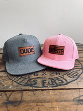 Load image into Gallery viewer, Dude + Little Dudette- Dad and daughter hat set
