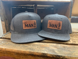 Ol Man Ol Son set of 2 Dad and son matching Snapback Hats Fox Fawn Designs