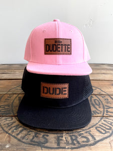 Dude + Little Dudette- Dad and daughter hat set