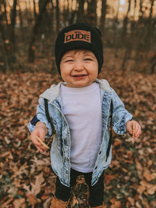 Baby Beanie “Little Dude” - Fox + Fawn Designs