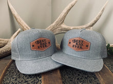 Load image into Gallery viewer, BEST DAD EVER + BEST KID EVER Set of 2 Hats (Western Design) - Fox + Fawn Designs
